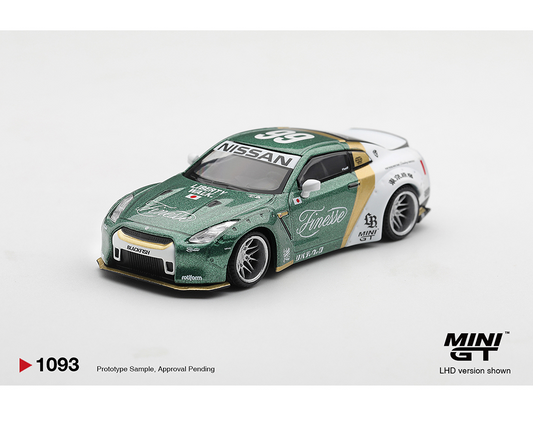 #1093 - (Preorder) Mini GT 1:64 Nissan GT-R (R35) LB★WORKS Type 1, Custom Ducktail Auto Finesse