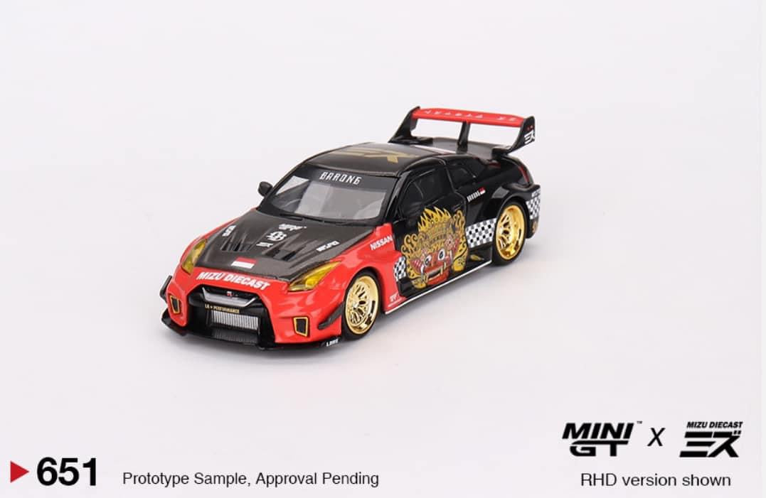 LB-Silhouette WORKS GT NISSAN 35GT-RR Ver.1 “BARONG” MINI GT x MIZU Diecast