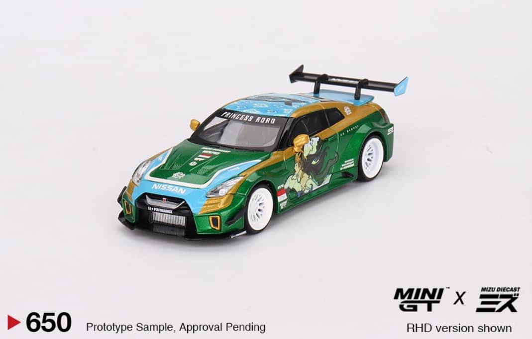 LB-Silhouette WORKS GT NISSAN 35GT-RR Ver.2 “PRINCESS RORO” MINI GT x MIZU Diecast