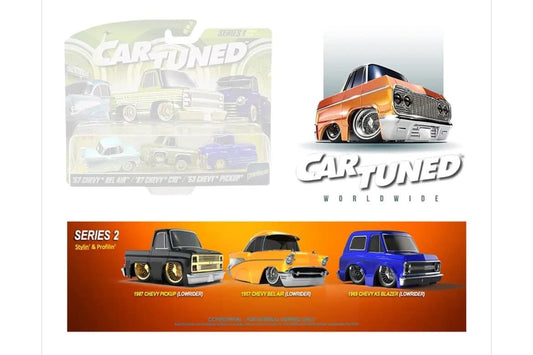 (Preorder) CarTuned 1:64 Lowriders Series 2 Stylin’ & Profilin’ 3 Pack 2024 – Limited Edition