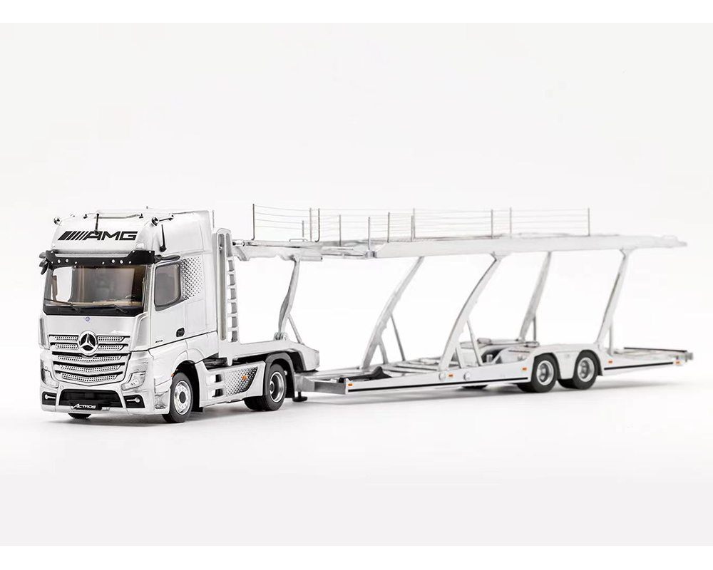 GCD 1:64 Mercedes-Benz AMG Actros Auto Transporter – Silver