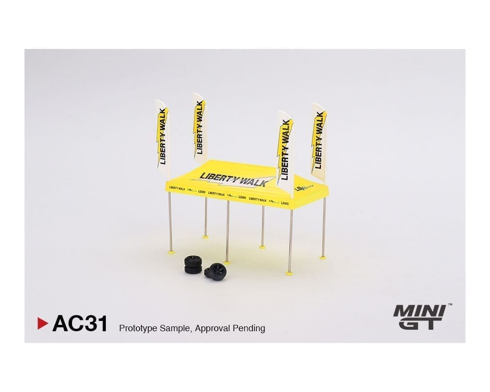 Mini GT 1:64 Paddock Service Tent Set – Liberty Walk Racing