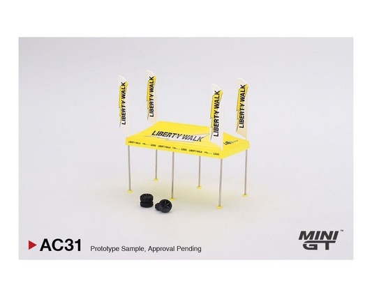 Mini GT 1:64 Paddock Service Tent Set – Liberty Walk Racing