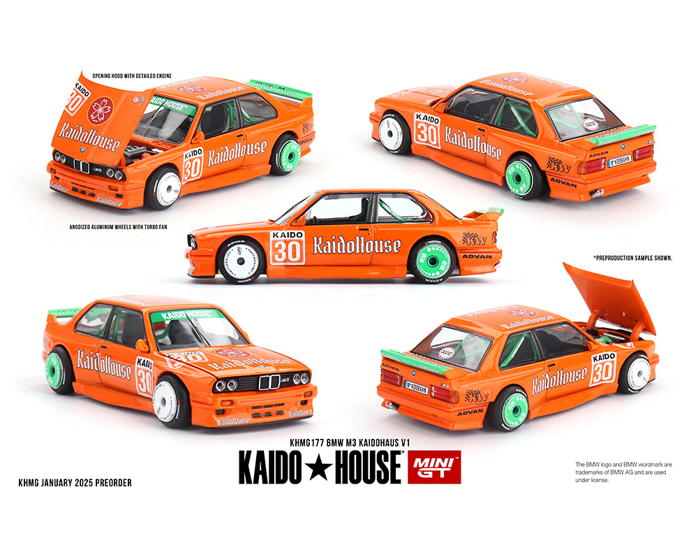 #177 - (Preorder) Kaido House x Mini GT 1:64 BMW M3 KAIDOHAUS V1 – Orange