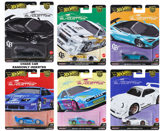 Hot Wheels 1:64 Car Culture 2025 G Case – Silhouettes