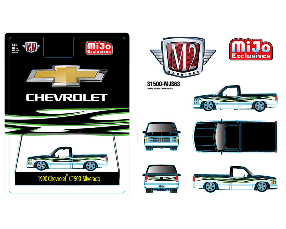 M2 Machines 1:64 1990 Chevrolet C1500 Silverado Custom – Mijo Exclusives Limited Edition