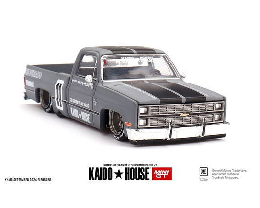 #160 - Kaido House x Mini GT 1:64 Chevrolet Silverado Kaido V2 – Grey
