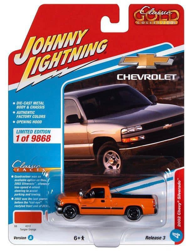 Johnny Lightning 2002 Chevy Silverado Orange