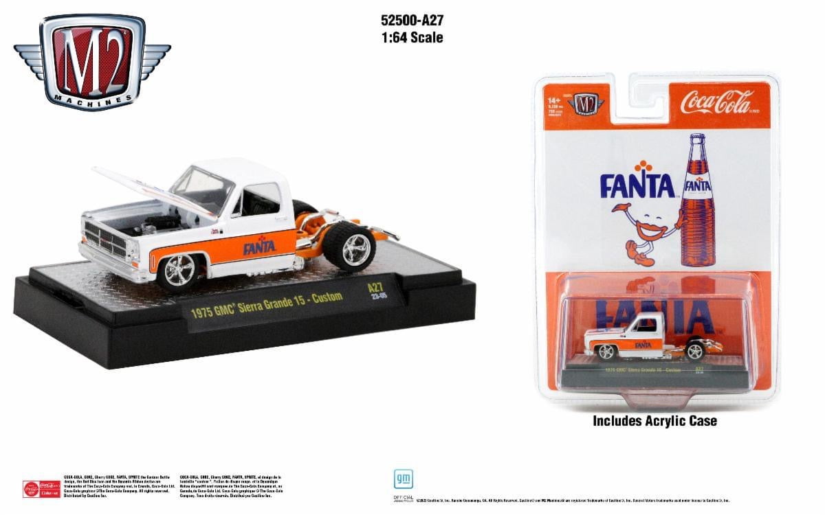 M2 Machines Fanta Chevy Bedless Truck