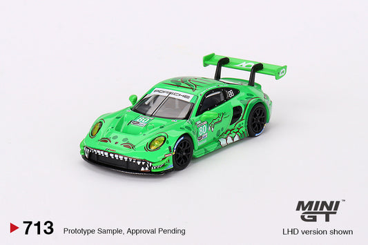 Mini GT 1:64 Porsche 911 GT3 R #80 GTD AO Racing 2023 IMSA Sebring 12 Hrs