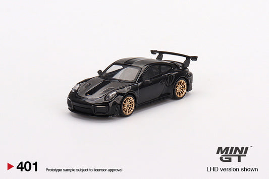 Mini GT 1:64 Mijo Exclusive USA Porsche 911(991) GT2 RS Weissach Package Black