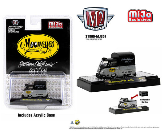 M2 Machines 1:64 1960 Custom Volkswagen Short Pickup with Canvas Cover Mooneye‰۪s Limited Edition -Mijo Exclusives