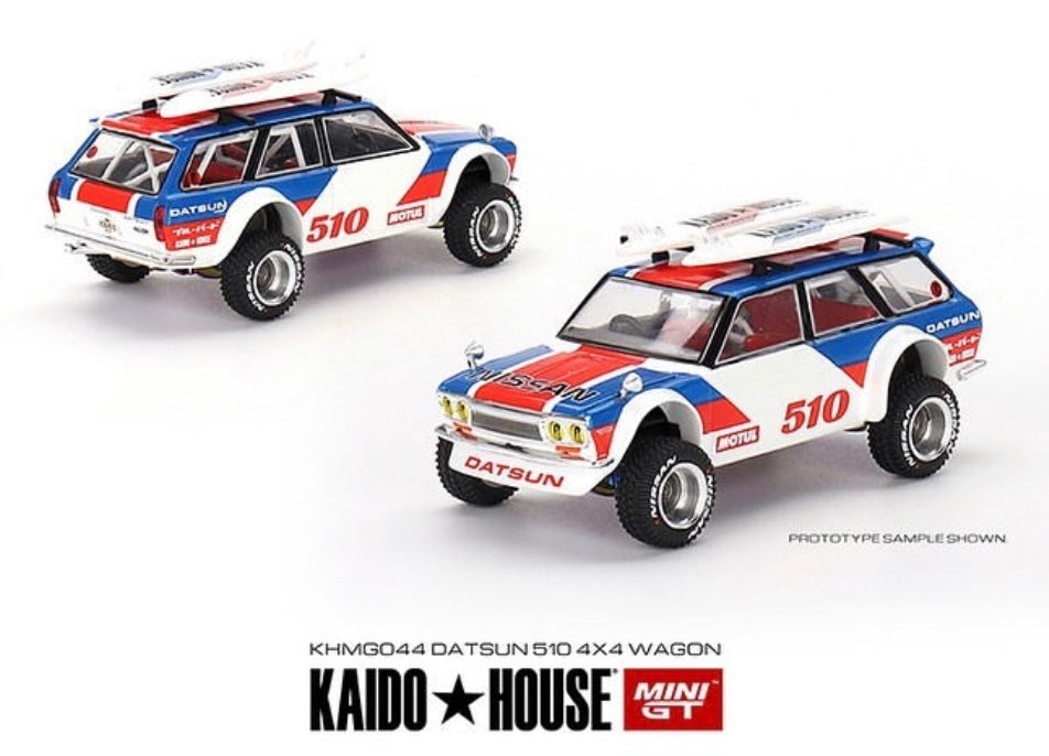Mini GT 1:64 Kaido House Datsun KAIDO 510 Wagon 4ÌÑ4 Kaido GT Surf Safari RS