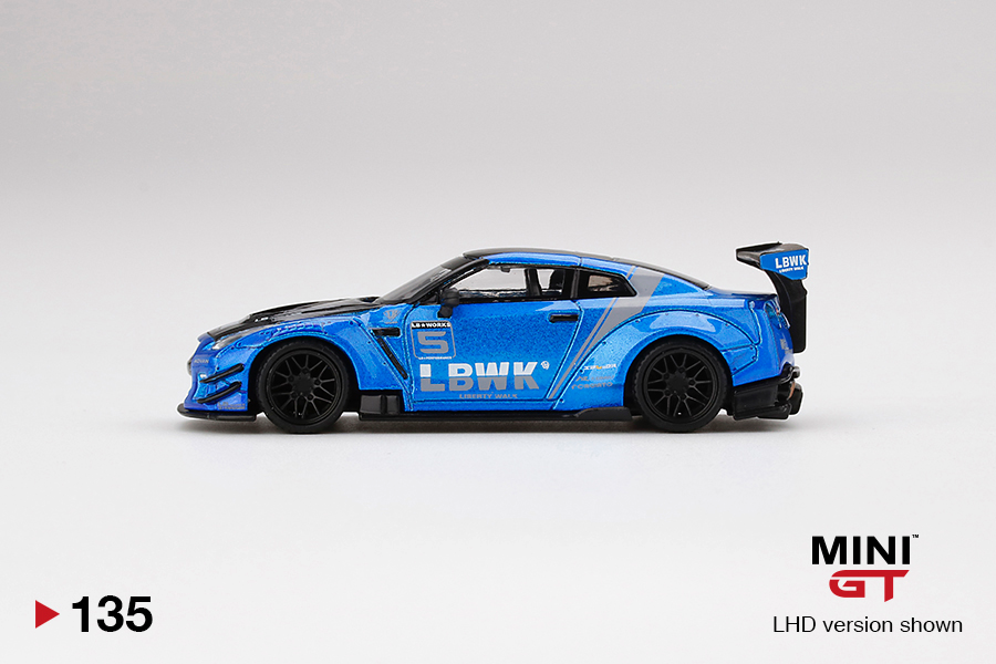 #135 - Mini GT LB WORKS Nissan GT-R (R35) Blue, LB Work Livery 2.0 ...
